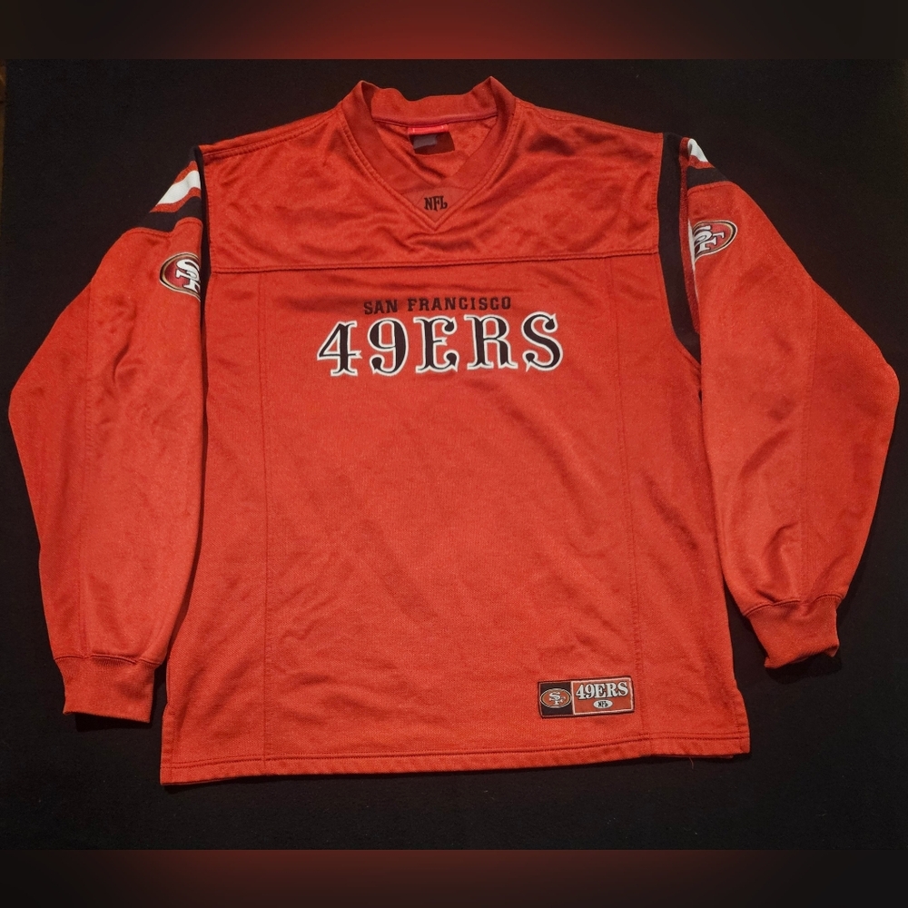 San Francisco 49ers Vintage Jersey Mens Large Red NFL Tag‎